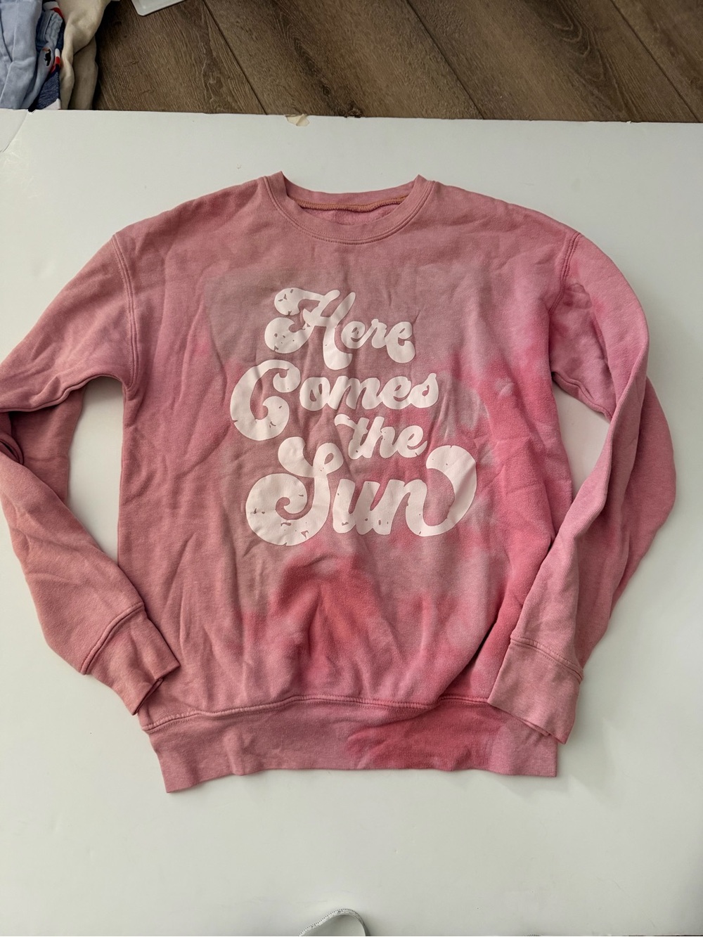 Here Comes the Sun Pink Tie-Dye Sweatshirt - Picture 2 of 6